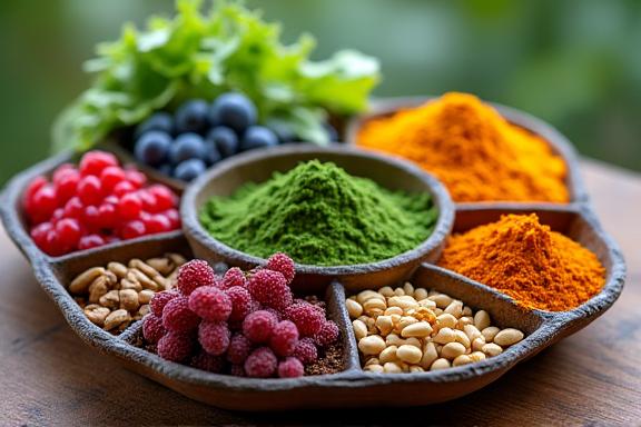 Nutrition anti-âge longévité super-aliments